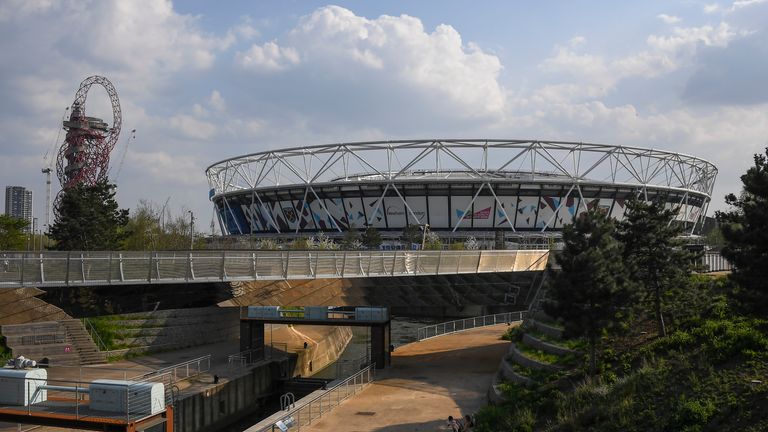 General view of the Olympic Stadium and the Olympic park (AP)