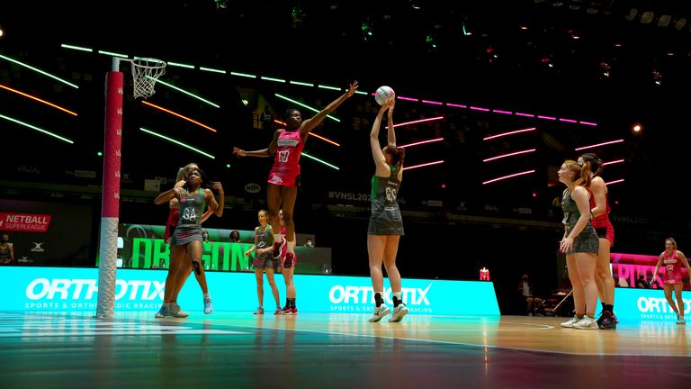 London Pulse in Vitality Netball Superleague action (Image Credit - Ben Lumley)