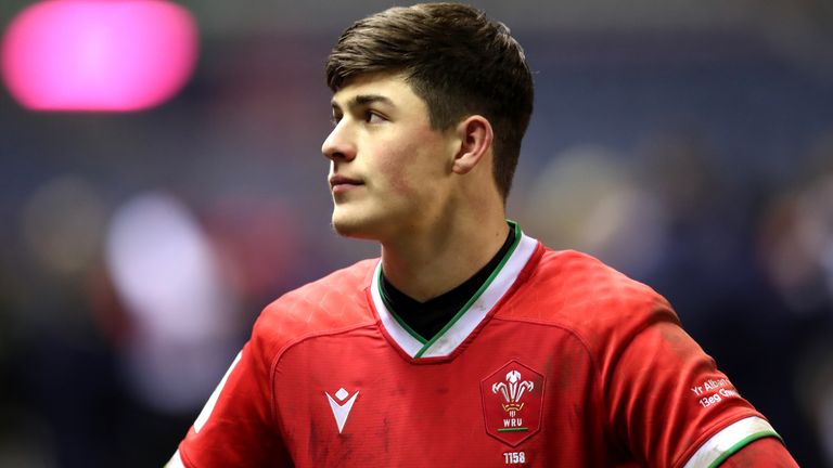 Wales' Louis Rees-Zammit reacts after the Guinness Six Nations match at BT Murrayfield Stadium, Edinburgh. Picture date: Saturday February 13, 2021.