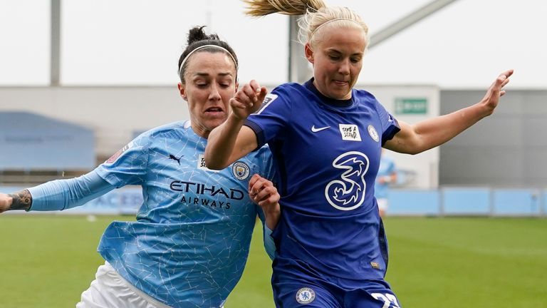 Lucy Bronze, Man City and Pernille Harder, Chelsea
