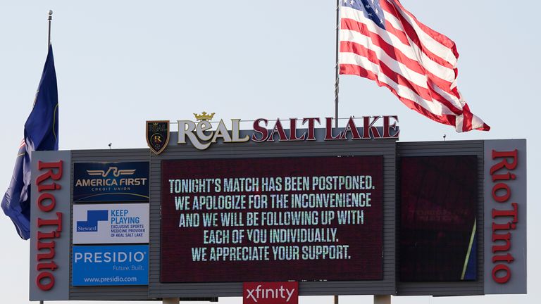 The scheduled MLS soccer match between Real Salt Lake and Los Angeles FC was one of five Major League Soccer games to be boycotted in a collective statement against racial injustice