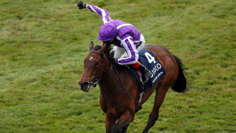 Mother Earth ridden by jockey Frankie Dettori wins the Qipco 1000 Guineas