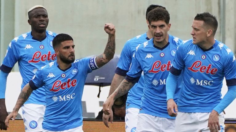 Lorenzo Insigne helped Napoli to victory on Sunday