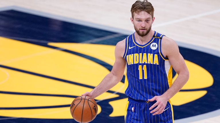 Domantas Sabonis averaged 20 points, 12 rebounds and 7 assists per game during the regular season. 