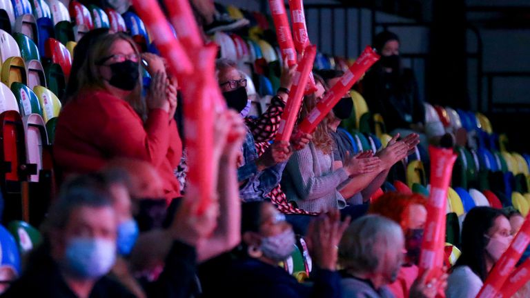 Fans returned to the Copper Box Arena for the first time since March 2020 (Image Credit - Ben Lumley)