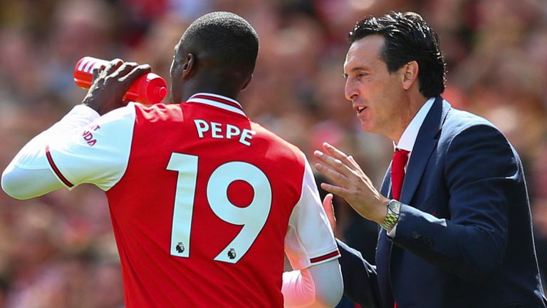 Nicolas Pepe Unai Emery