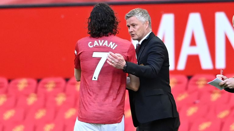 Ole Gunnar Solskjaer says Man Utd may still sign a striker despite the deal with Edinson Cavani