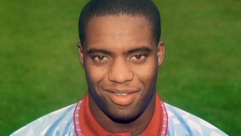 PA - Dalian Atkinson during his time as an Aston Villa player, 1991