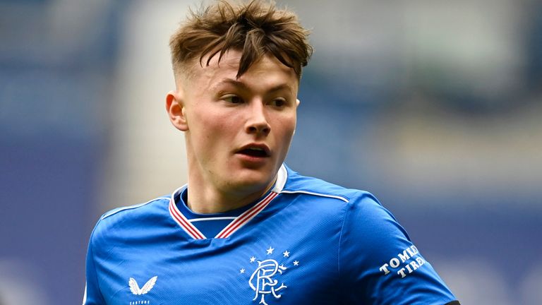 GLASGOW, SCOTLAND - APRIL 18: Nathan Patterson in action for Rangers during a Scottish Cup tie between Rangers and Celtic at Ibrox Stadium, on April 18, 2021, in Glasgow, Scotland. (Photo by Rob Casey / SNS Group)