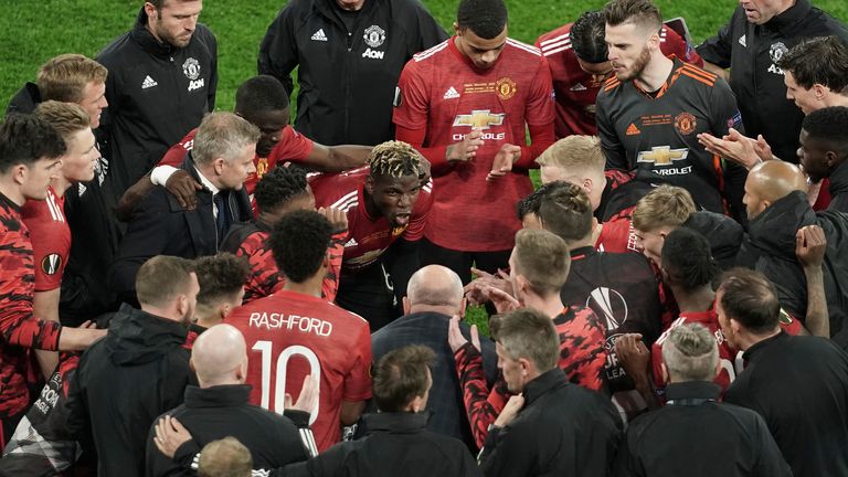 Paul Pogba looks to rally the troops ahead of extra-time