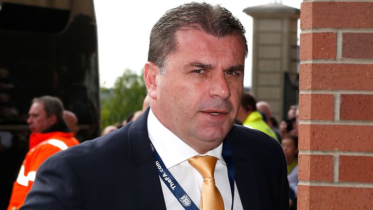 Australia manager Ange Postecoglou arrives for the International Friendly at the Stadium of Light, Sunderland. PRESS ASSOCIATION Photo. Picture date: Friday May 27, 2016. See PA story SOCCER England. Photo credit should read: Owen Humphreys/PA Wire. RESTRICTIONS. Use subject to FA restrictions. Editorial use only. 