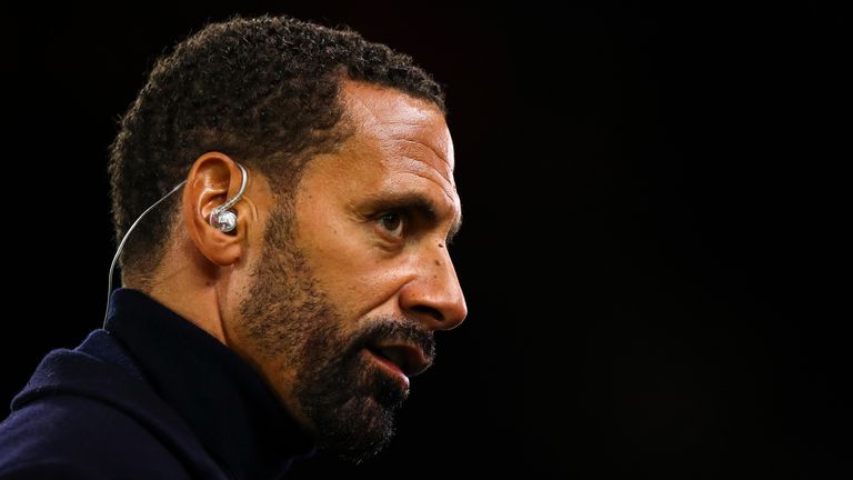 Rio Ferdinand during the FA Cup Third Round match between Wolverhampton Wanderers and Manchester United at Molineux on January 4, 2020