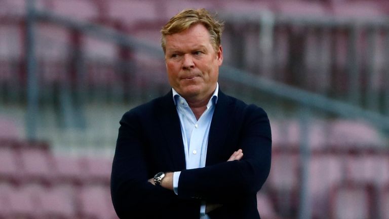 Ronald Koeman: El técnico del Barcelona bajo presión pide paciencia en una breve rueda de prensa |  noticias de futbol