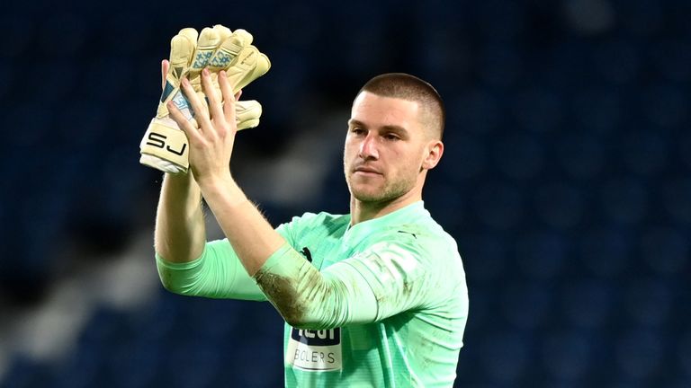West Brom goalkeeper Sam Johnstone is in line for a place in England's Euro 2020 squad 