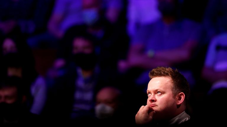 England's Shaun Murphy during day 16 of the Betfred World Snooker Championships 2021 at The Crucible, Sheffield. Picture date: Sunday May 2, 2021.