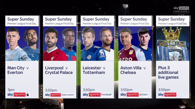 Live on Sky - Premier League final day