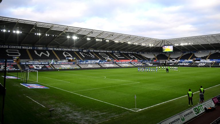 Swansea have not played in front of fans since a 0-0 draw with West Brom on March 7, 2020