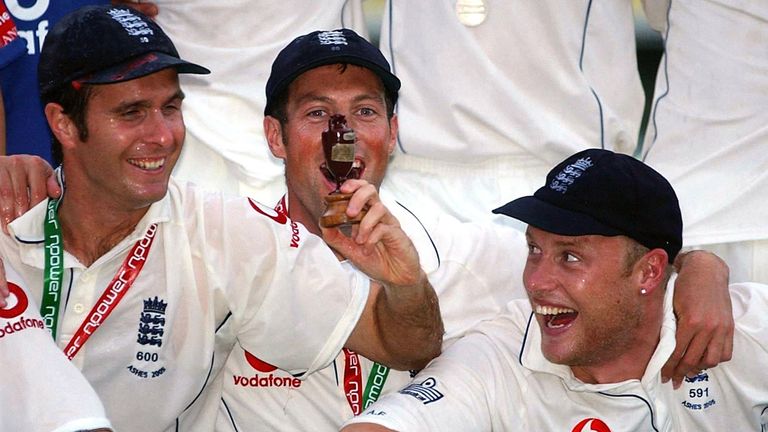 England celebrate 2005 Ashes victory at The Oval (PA images)
