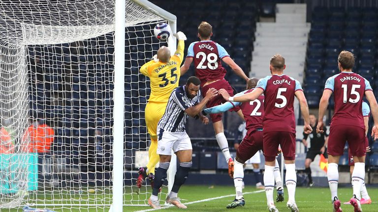 A Tomas Soucek own goal gives West Brom the lead