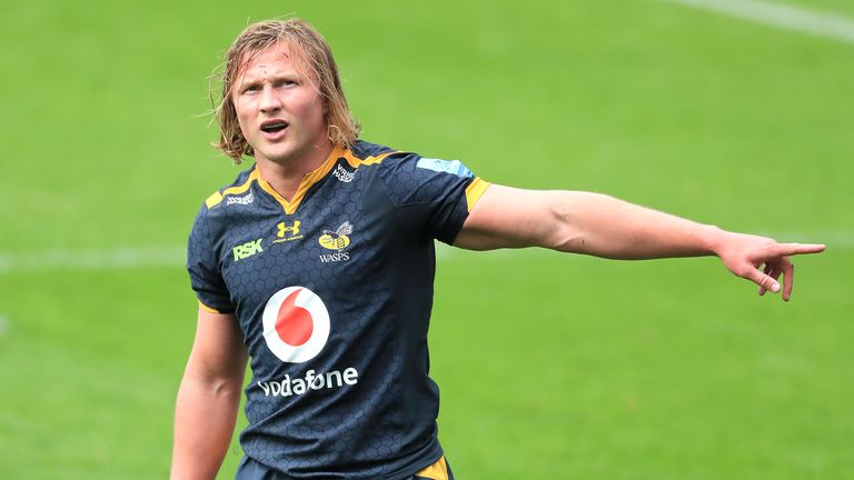 Wasps v Worcester Warriors - Gallagher Premiership - Ricoh Arena
Wasps' Tommy Taylor during the Gallagher Premiership match at the Ricoh Arena, Coventry. Picture date: Saturday May 15, 2021.