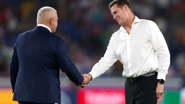 Rassie Erasmus, then in charge of South Africa, overcame Warren Gatland in the semi-final of the 2019 World Cup 