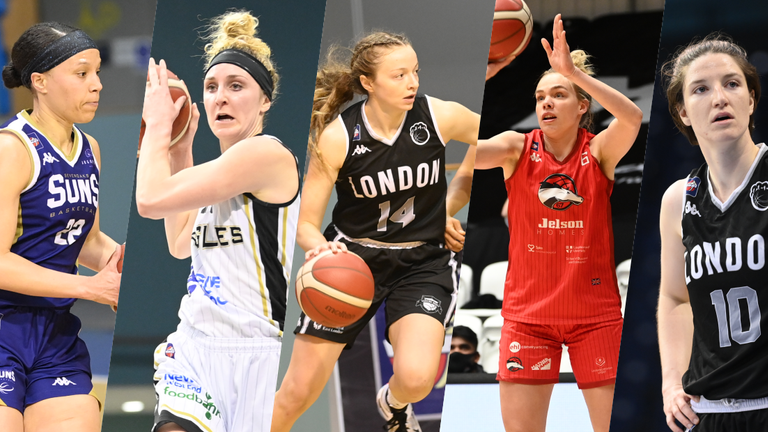 (Left to right) Cat Carr, Alison Gorrell, Kennedy Leonard, Holly Winterburn and Cassie Breen. Image: WBBL 