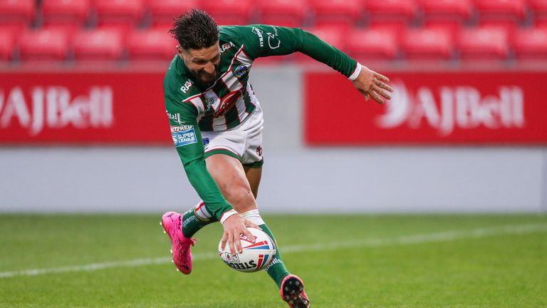 Widdop's first of two tries at the start of the second half was crucial