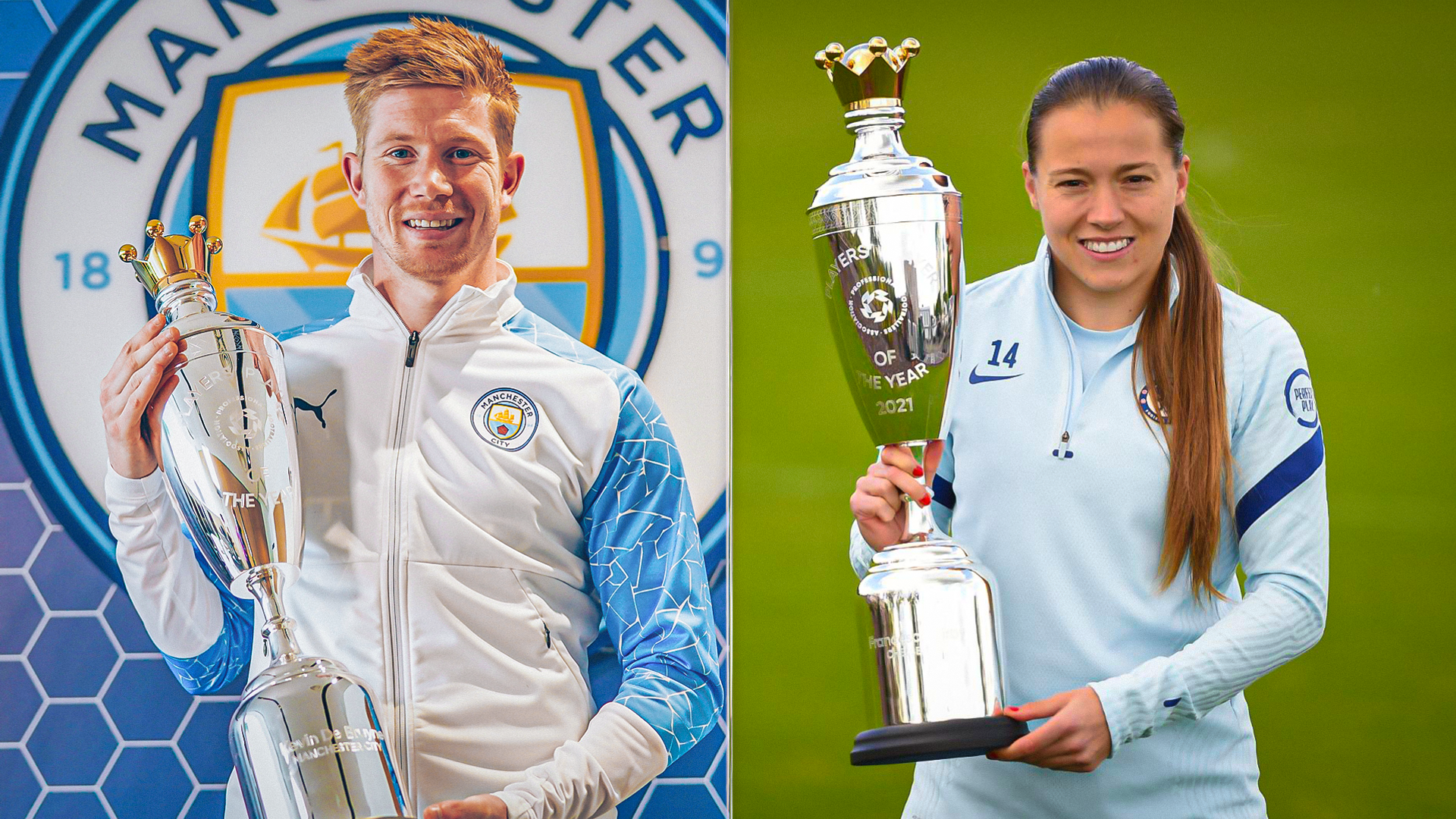 De Bruyne and Kirby win PFA Players' POTY awards