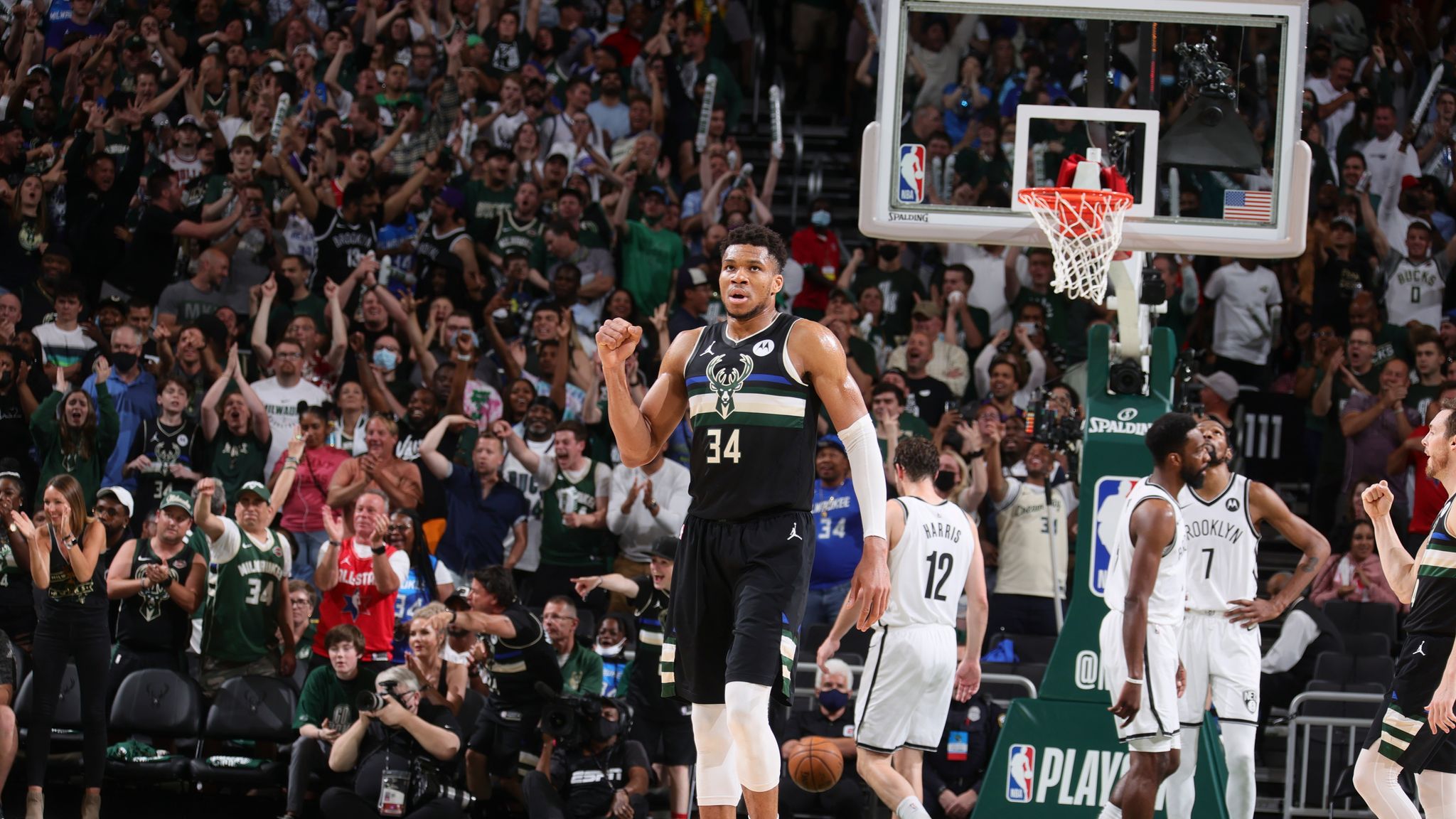 Giannis Antetokounmpo, Khris Middleton overpower Brooklyn ...