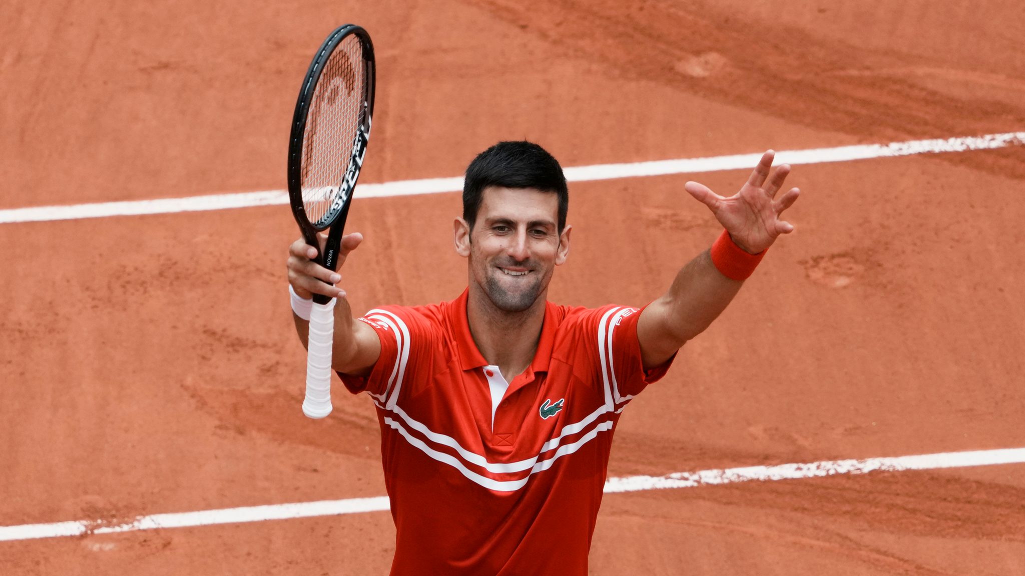 French Open Novak Djokovic Creates History As He Reaches Round Four At Roland Garros Tennis News Sky Sports