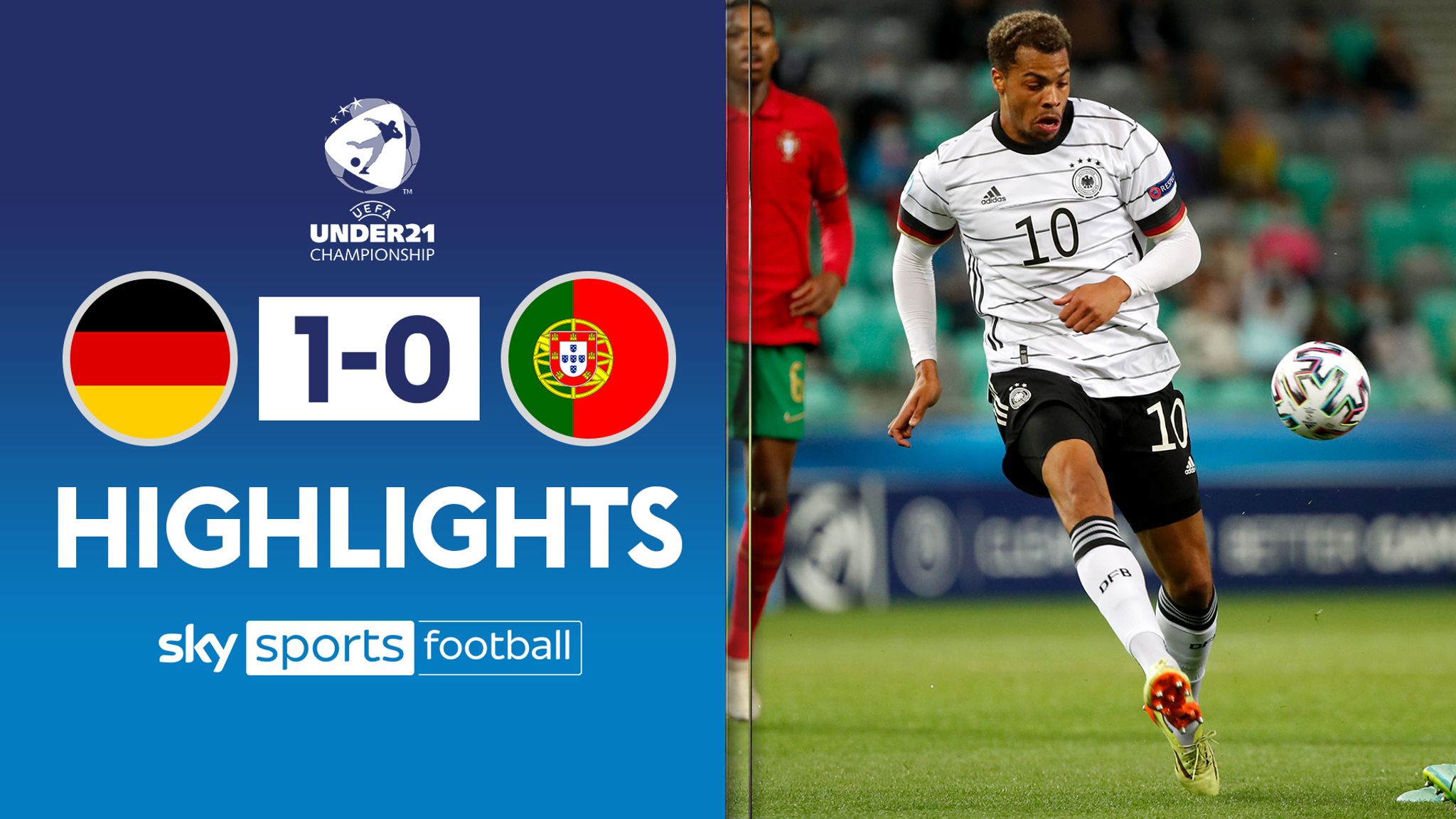 Germany U21 1 - 0 Portugal U21 - Match Report & Highlights