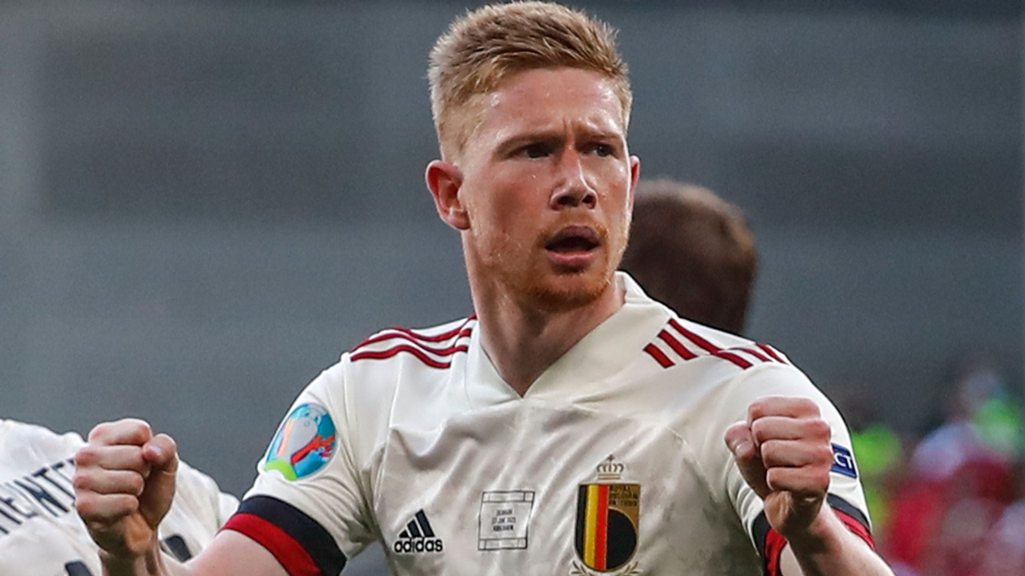 Denmark 1-2 Belgium: Kevin De Bruyne inspires Red Devils to victory as they  reach Euro 2020 last 16 | Football News | Sky Sports