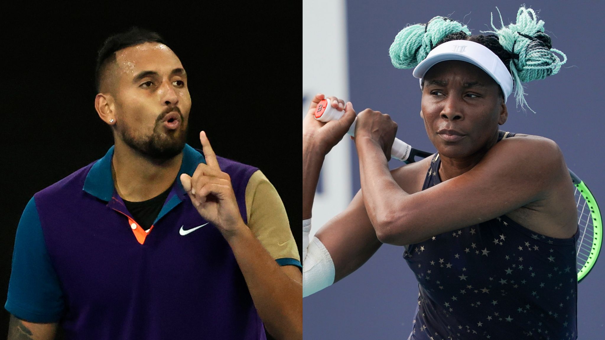 Wimbledon 2021 Nick Kyrgios And Venus Williams Team Up For Mixed Doubles At All England Club Tennis News Sky Sports