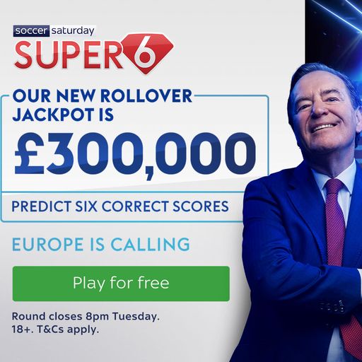 Win £300,000 with Super 6!