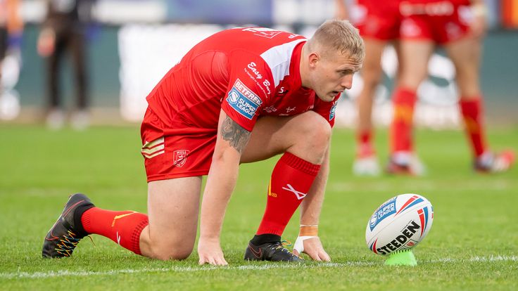 Picture by Allan McKenzie/SWpix.com - 11/06/2021 - Rugby League - Betfred Super League Round 9 - Hull KR v Salford Red Devils - Hull College Craven Park, Hull, England - Hull KR's Jordan Abdull wearing rainbow laces.