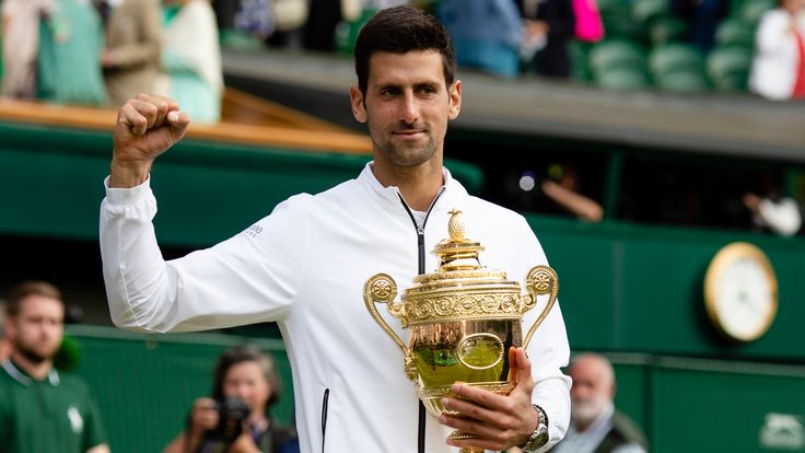Novak Djokovic knows a successful defence of the Wimbledon title he won in 2019 will draw him level with Roger Federer and Rafael Nadal (Photo by: Frank Molter/picture-alliance/dpa/AP Images)