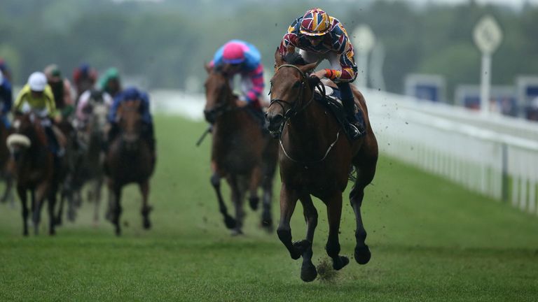 Create Belief ridden by Ben Coen on their way to winning the Sandringham Stakes