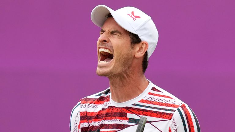 Andy Murray suffered a straight sets defeat to Matteo Berrettini at the cinch Championships at Queen&#39;s Club