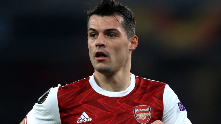 Granit Xhaka made 44 appearances across all competitions for Arsenal in the 2020-21 season