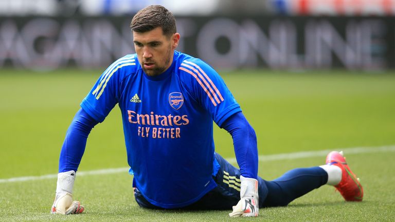 Mat Ryan spent the second half of last season on loan at Arsenal and played three Premier League games for Mikel Arteta's side.