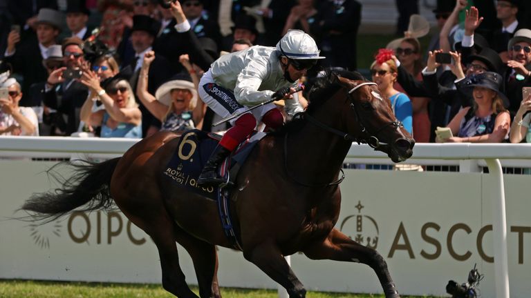 Palace Pier wins the Queen Anne Stakes at Royal Ascot