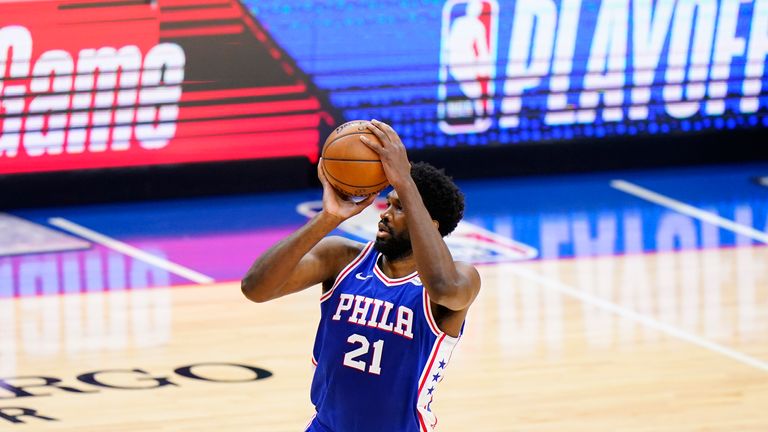 40 points from Joel Embiid saw Philadelphia level their playoff series against Atlanta.