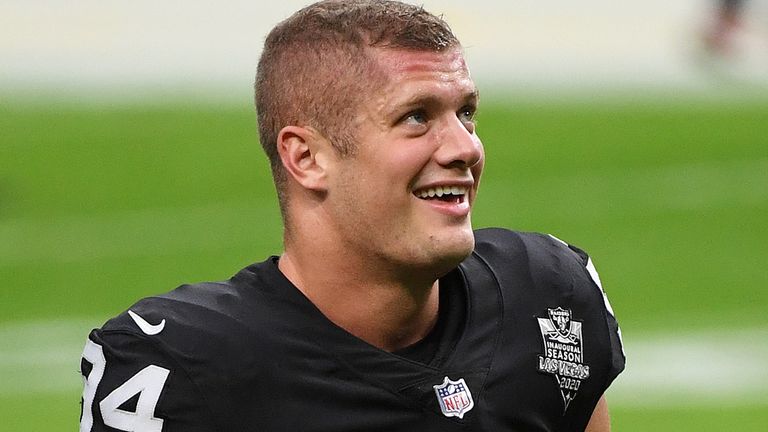 Carl Nassib signed a three-year $25m contract with the Las Vegas Raiders in March 2020