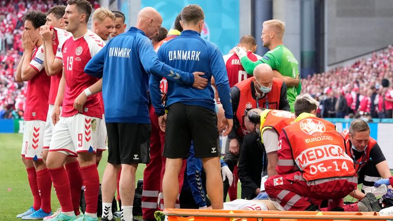 El equipo médico danés llegó media hora antes que Christian Eriksen