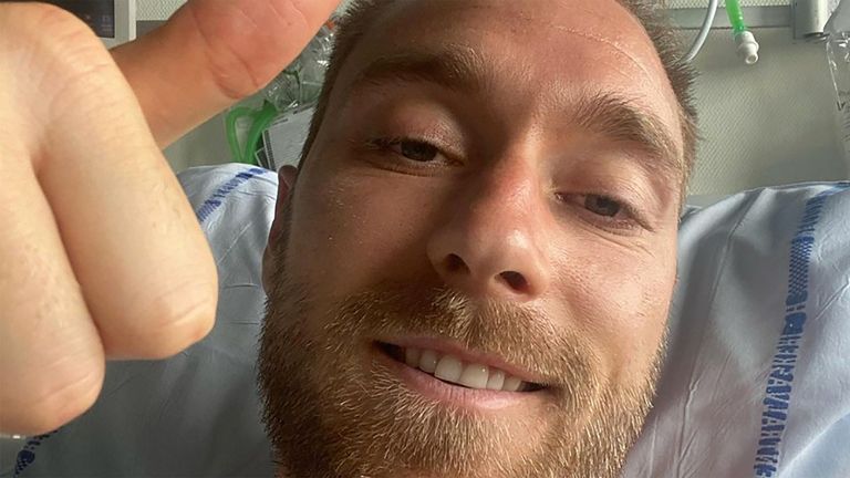 Christian Eriksen thanked well-wishers in an Instagram post  (Instagram/chriseriksen8)