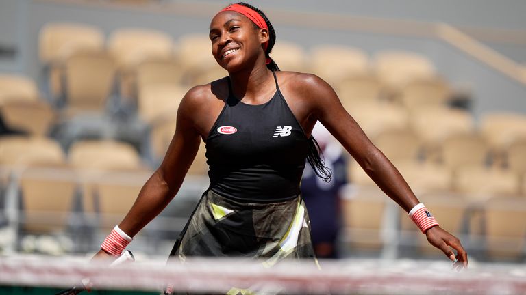 Coco Gauff je bývalý francouzský juniorský šampion a nyní je grandslamovým čtvrtfinalistou