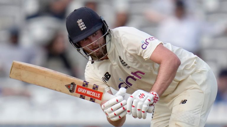 Dom Sibley batted for more than five hours to finish unbeaten on 60 in the first Test at Lord's