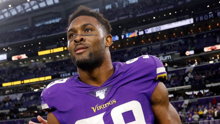 The Vikings will be boosted by the return of pass rusher Danielle Hunter after he missed the 2020 campaign while recovering from surgery. (AP Photo/Bruce Kluckhohn)