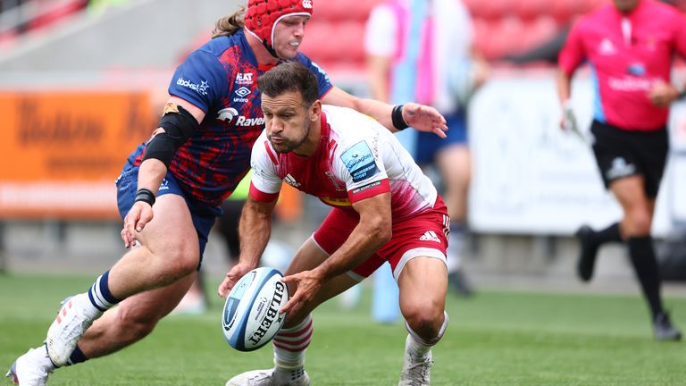 Danny Care looks to offload the ball