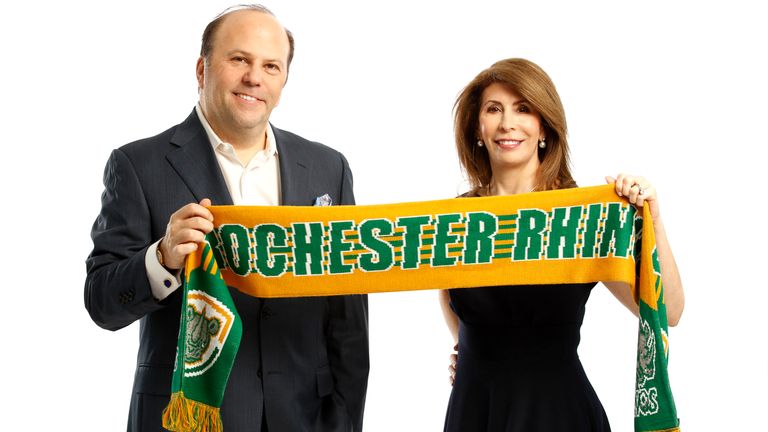 David et Wendy Dworkin, Rochester Rhinos.  Crédit photo : @rochesterrhinos